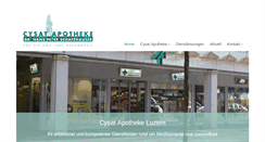 Desktop Screenshot of cysat-apotheke.ch