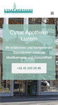 Mobile Screenshot of cysat-apotheke.ch